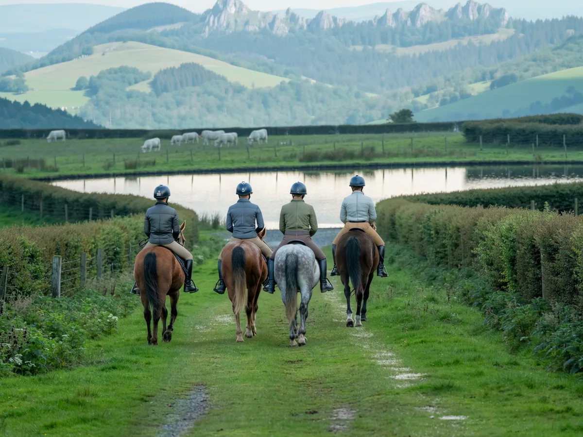 Balade à cheval dans l'Ain, autour de Chaneins