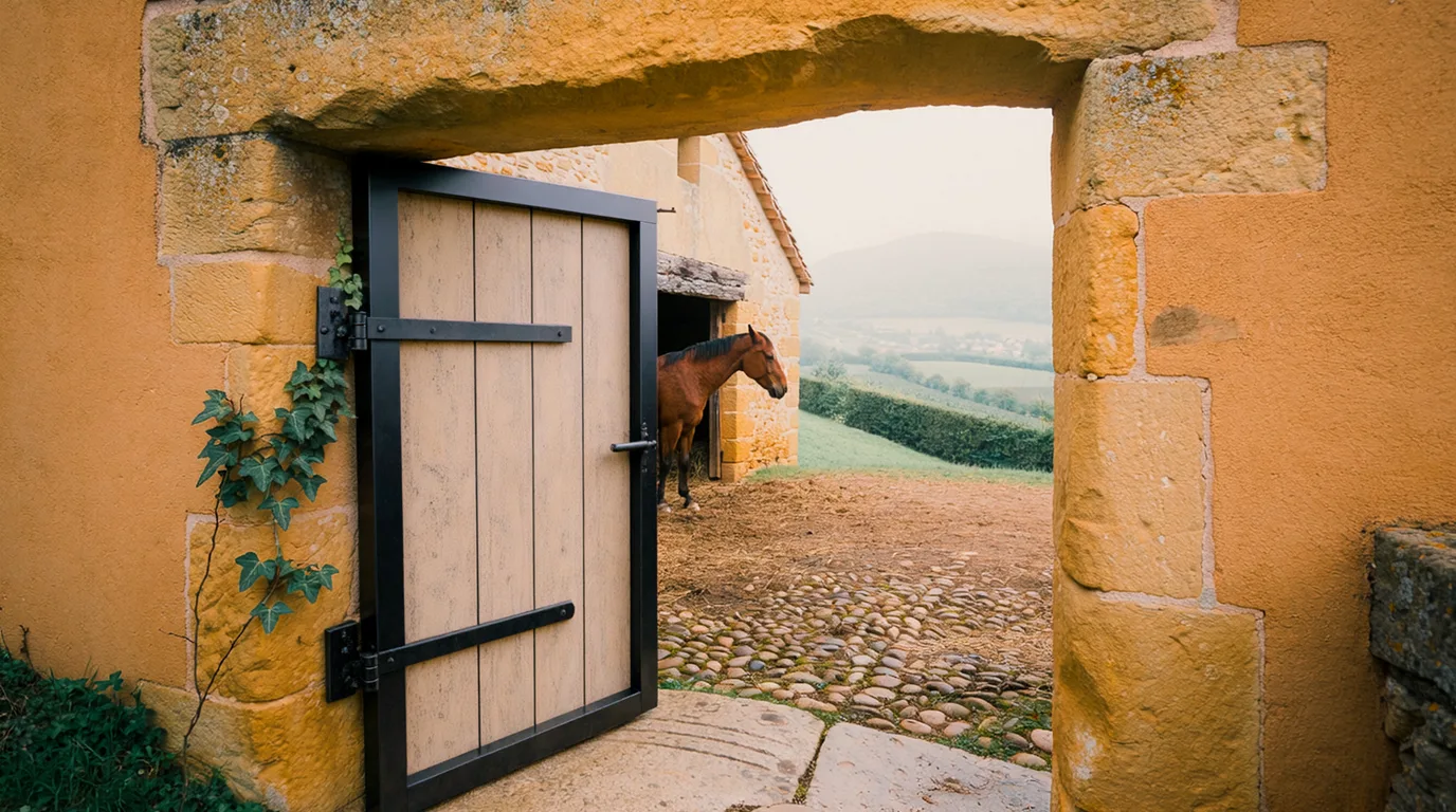 Entrée, Haras d'Alys, centre équestre à Chaneins